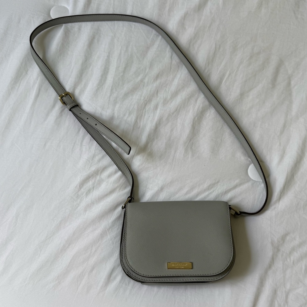 Kate Spade Light Gray Crossbody Bag